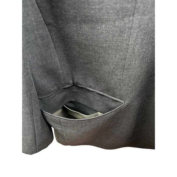 Eduard Dressler High Twist Wool Blazer Mens 48R Charcoal Gray Made in Germany - Picture 11 of 15